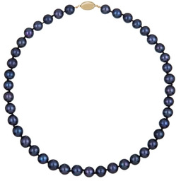 TAHA naszyjnik naturalne perły czarne peacock kolia 38