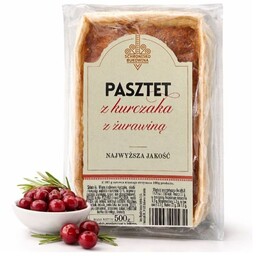 Pasztet z kurczaka z żurawiną 500g - Schronisko
