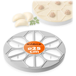 Pierożnica na pierogi Paestum 25 cm biała
