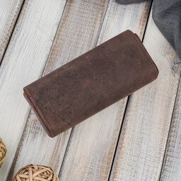Etui skórzane na okulary PAOLO PERUZZI T-83-HBR brązowe