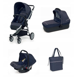 Foppapedretti, Zestaw Wózek 3w1 Baza do fotelika