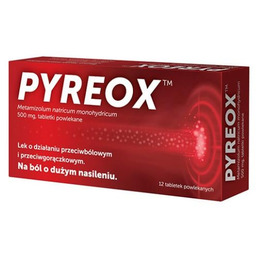 Pyreox 500 mg, 12 tabletek powlekanych