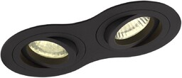 Podwójna oprawa podtynkowa SIGNAL H0087 Maxlight metalowa czarna
