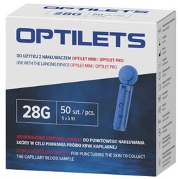 OPTILETS Lancety sterylne jednorazowe, 50 szt.