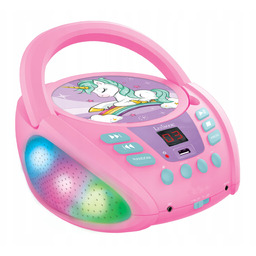 Unicorn odtwarzacz boombox Bluetooth-CD Led Usb