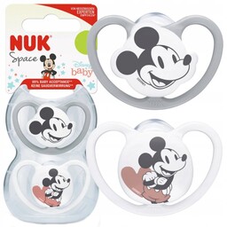 NUK SPACE silikonowy SMOCZEK Myszka Miki 18-36 2sz