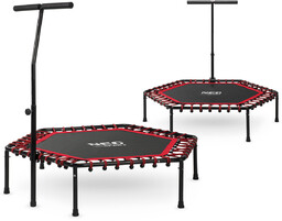 Neo-Sport, Trampolina fitness z uchwytem, czerwona, 127 cm