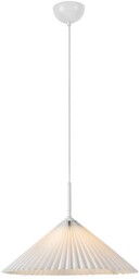 Markslöjd Lampa wisząca Plisado, możliwość ściemniania, biały /