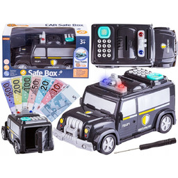 Samochód Policja Skarbonka Na Szyfr, Sejf Na Banknoty