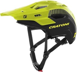 Cratoni Unisex  kask dla dorosłych, czarny/neonowy żółty,