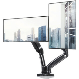 ART Uchwyty do monitorax2 UM116 biurkowy gazowy