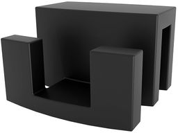 Radaway czarny wieszak na kabinę prysznicową 6mm