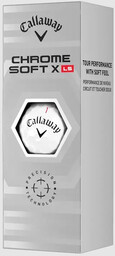 Piłki golfowe CALLAWAY CHROME SOFT X LS
