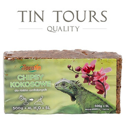 CHIPSY ŚCINKI ZRĘBKI KOKOSOWE 500g / 5l