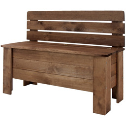 Skrzynia na zabawki drewniana ławka z oparciem kufer