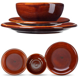 Zestaw obiadowy Olympia talerz płytki 24 cm +