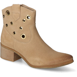 Botki Karino 5570/001-P Piasek welur