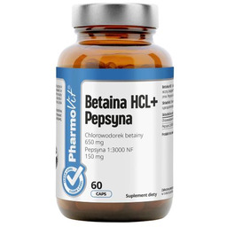 PHARMOVIT Betaina HCL + Pepsyna, 60 kaps.