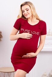 Bawełniana koszlula nocna dla kobiet w ciąży