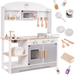KUCHNIA DREWNIANA z akcesoriami MDF MODERN CLASSIC kuchenka