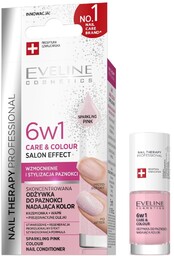 EVELINE Nail Therapy 6w1 Care & Colour skoncentrowana