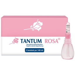 Tantum Rosa 1 mg/ml, Roztwór dopochwowy, 140 ml,