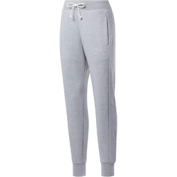 Reebok Spodnie damskie z teksturowanym logo szary Brgrin