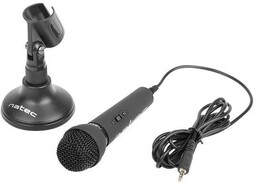 Natec Mikrofon komputerowy Adder czarny