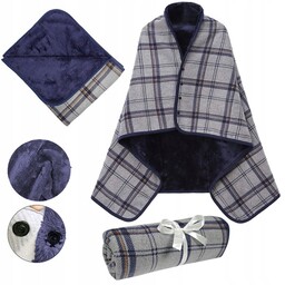 KOC BLUZA PONCZO PLED SZAL NARZUTKA KOCOBLUZA 2W1