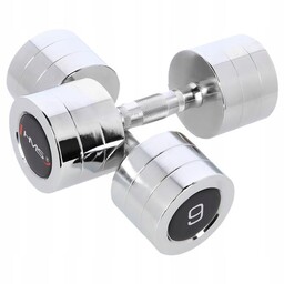 Zestaw Hantle Hantelki Chromowane Hms 2 x 9