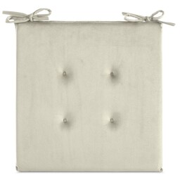 Eurofirany Poduszka siedzisko 40x40x3 Gaja na krzesło kremowa