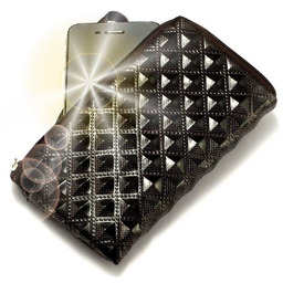 PhoneMate luksusowy portfel księżniczki z zamkiem błyskawicznym ze