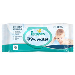 Pampers 99% Water Chusteczki nawilżane, 60 szt.