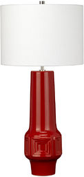 Elstead Lighting Lampa stołowa Muswell czerwona oprawa