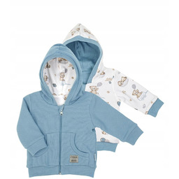 Niemowlęca kurtka dwustronna niebieska Nicol