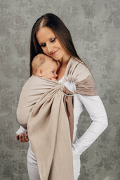Chusta kółkowa LennyLamb - Baby Caffe Latte -