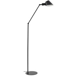 Lampa Podłogowe Lindby, Corali, czarny, salon, metal, nowoczesny