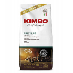 Kimbo, kawa ziarnista Premium Dark Roast, 1 kg