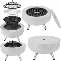 Palenisko Ogrodowe Z Rusztem 3w1 Grill Palenisko Stalowe