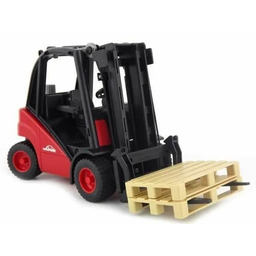 Wózek widłowy BRUDER Linde H30D z 2 paletami