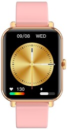 Garett Inteligentny Zegarek - Złoty Smartwatch GRC Classic