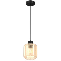 Lampa wisząca nowoczesna SOMBRA AMBER 1xE27 MLP8370-Milagro
