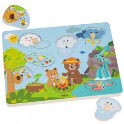 Viga Puzzle Dźwiękowe Odkrywamy Naturę