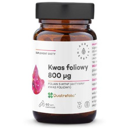 AURA HERBALS Kwas foliowy 800 g Quatrefolic, 60kaps.