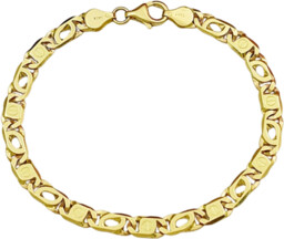 Bransoletka Złota Męska Tygrysie Oko Pełna 6,00 mm