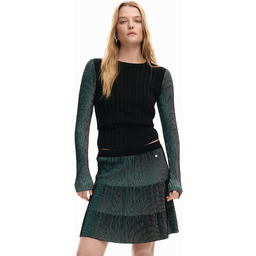 Cienki plisowany sweter