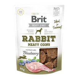 Brit Meaty Jerky Snack Meaty Coins Królik /
