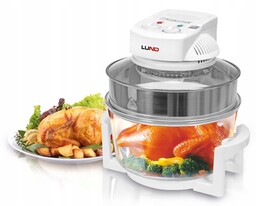 Lund Kombiwar Halogenowy 17L Biały Piekarnik Duży