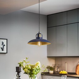 Lampa wisząca Felix Eko-Light, możliwość ściemniania, niebieski, salon