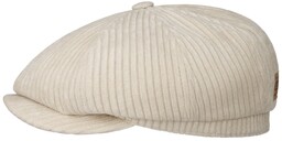 Kaszkiet Hatteras Corduroy Jersey by Stetson, jasnobeżowy, cm